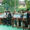 79 Tahun Bhayangkara, Gubernur Helmi Hasan Ikuti Eksebisi Menembak Eksekutif di Polda Bengkulu